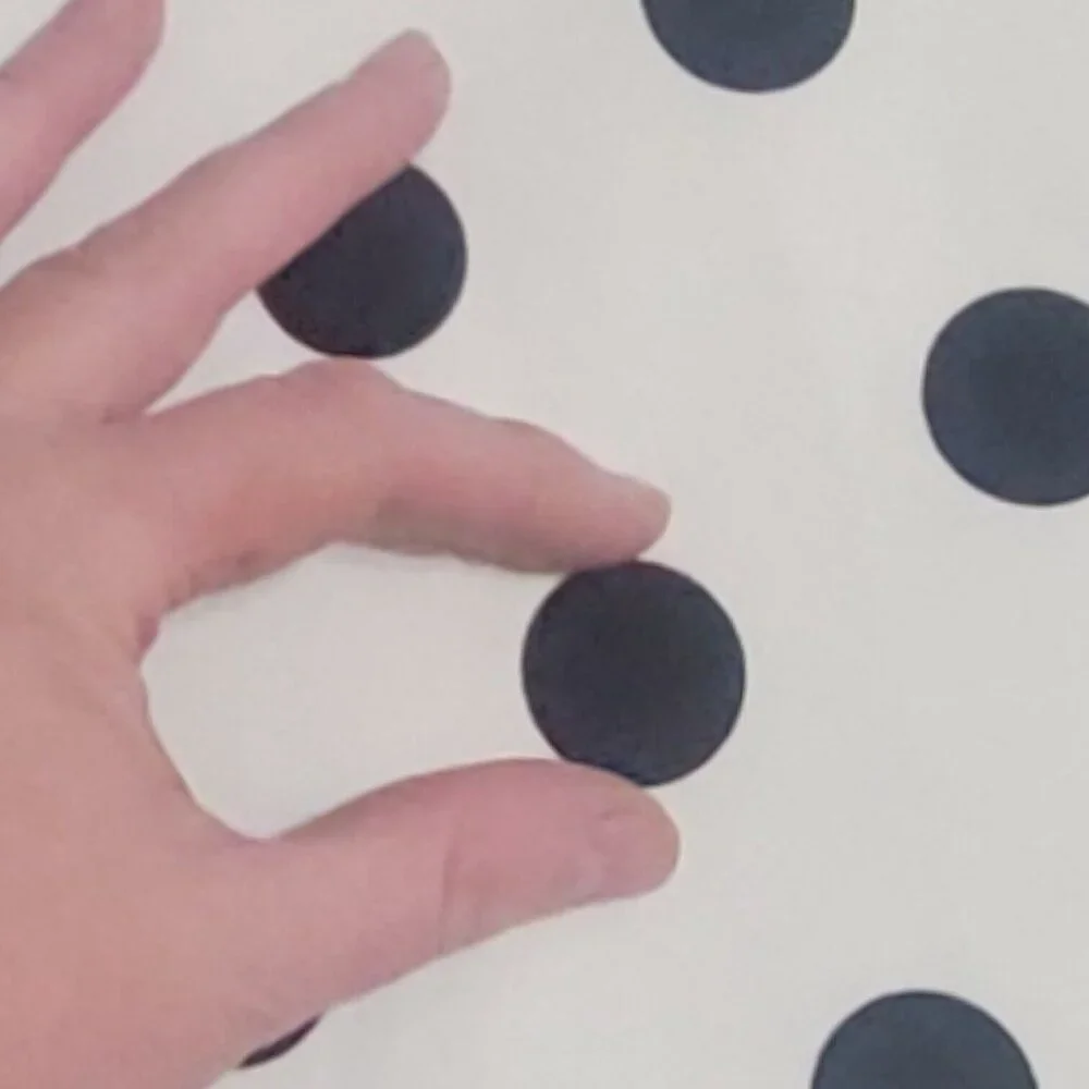 White Black Polkadot A-line Skirt 24W Retro Rockabilly Pockets Crinoline Lined - Picture 4 of 15